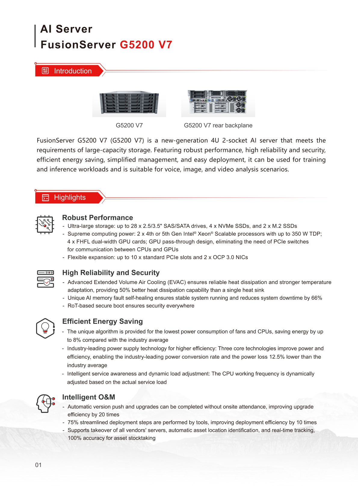 FusionServer G5200 V7 Server Datasheet - XFUSION INTERNATIONAL PTE. LTD.